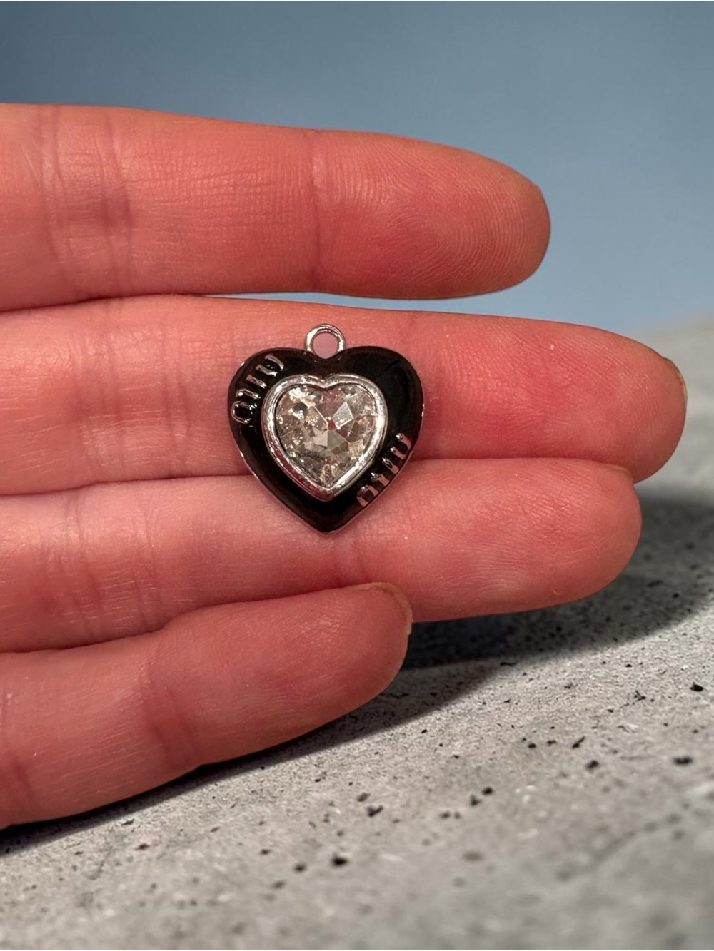 Miu Miu Upcycled Stamped Charm for Necklace